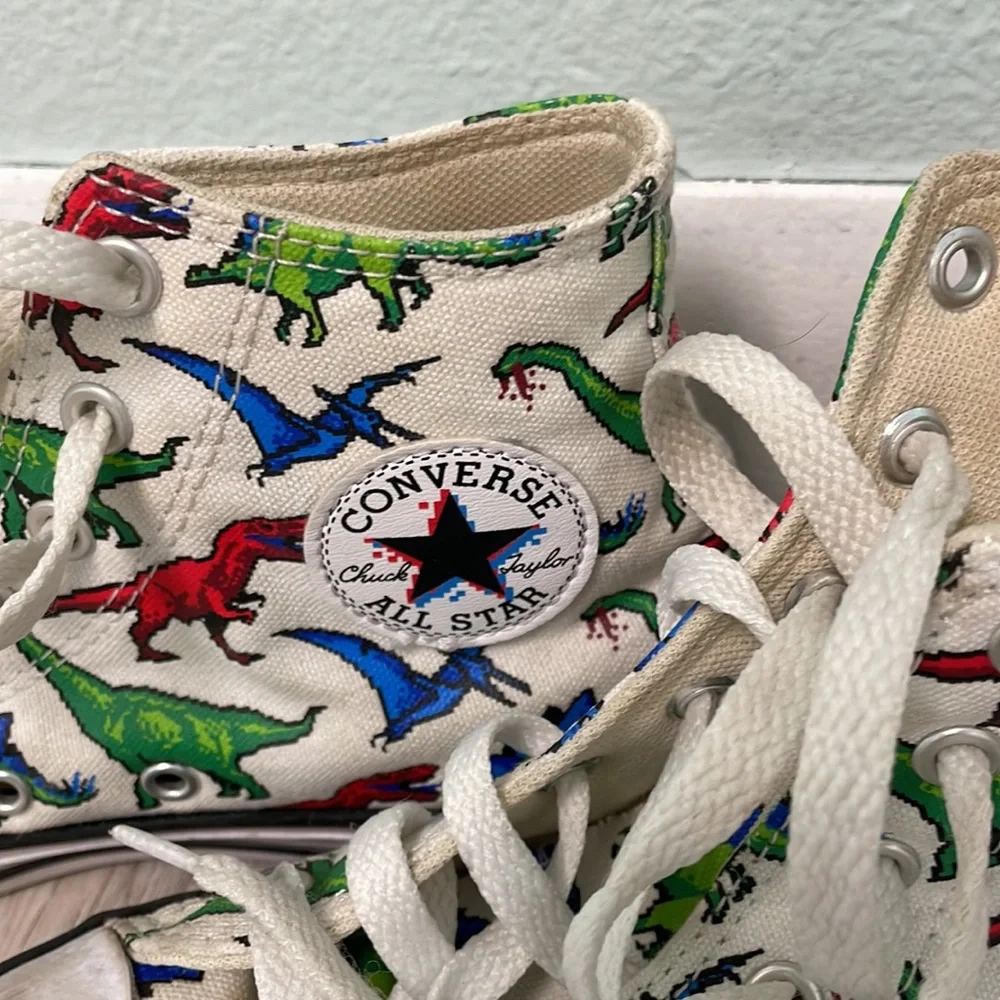 Dinosaur Converse Kids Shoes